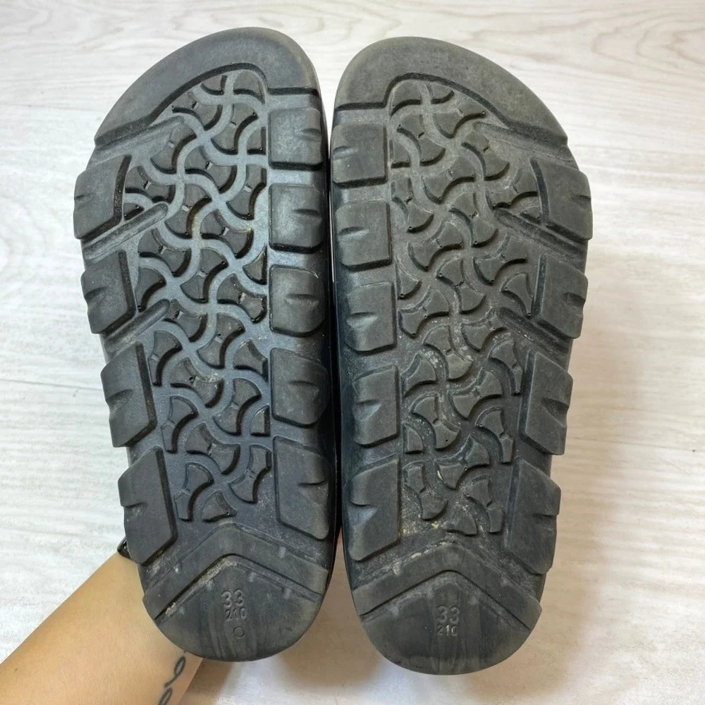 Birkenstock Kids Size 33 Milano Sandals Backstrap Black Birko-Flor Comfort Shoes